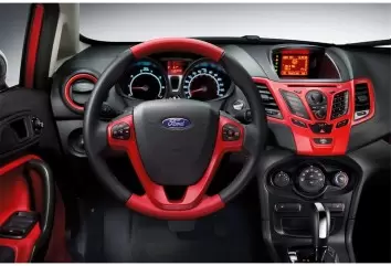 Ford Fiesta 2010-2017 Kit Rivestimento Cruscotto all'interno del veicolo Cruscotti personalizzati 20-Decori