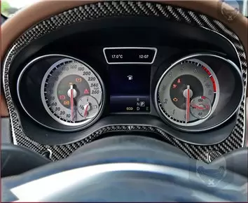 Mercedes-Benz CLA-Class 2014-2017 Mascherine sagomate per rivestimento cruscotti 39-Decori