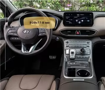 Hyundai Palisade 2018 - Present Multimedia Vetro Protettivo HD trasparente di navigazione Protezione