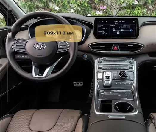 Hyundai Palisade 2018 - Present Multimedia Vetro Protettivo HD trasparente di navigazione Protezione Hyundai Palisade 2018 - Present Multimedia Vetro Protettivo HD trasparente di navigazione Protezione