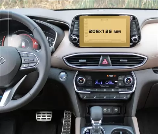 Hyundai Elantra 2020 - Present Multifunctional system 10,25" Vetro Protettivo HD trasparente di navigazione Protezione Hyundai Elantra 2020 - Present Multifunctional system 10,25" Vetro Protettivo HD trasparente di navigazione Protezione