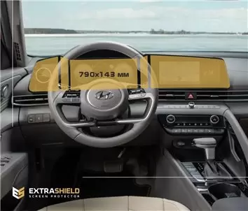 Hyundai Creta 2020 - Present Multimedia 10,25" Vetro Protettivo HD trasparente di navigazione Protezione