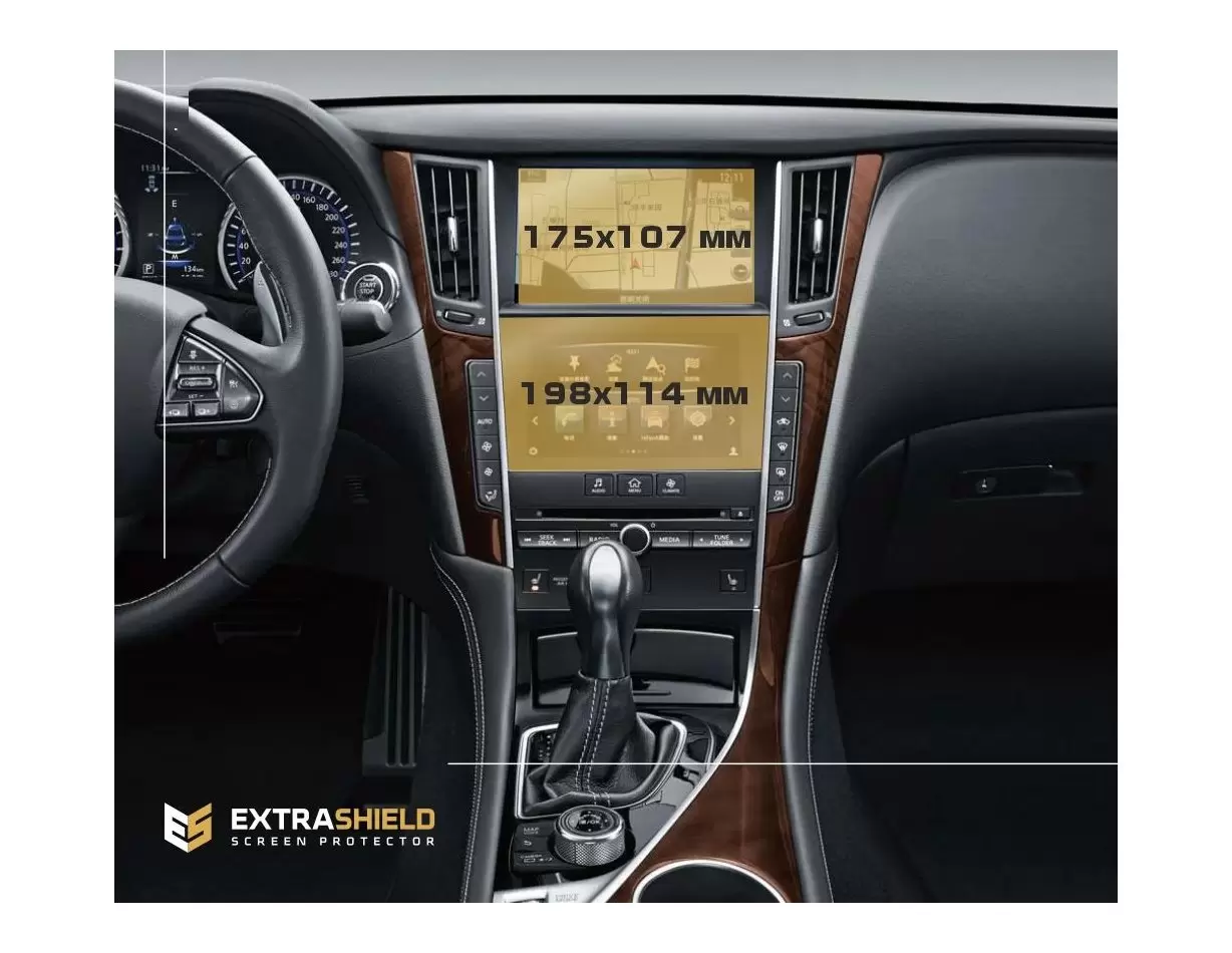 Hyundai Tucson 2018 - Present Multimedia 8" Vetro Protettivo HD trasparente di navigazione Protezione