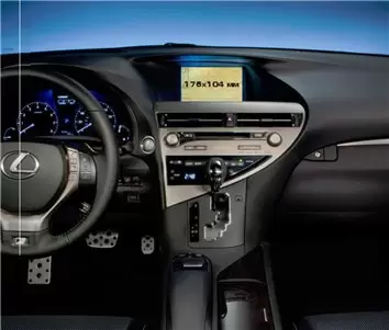 Lexus RX 2012 - 2015 Multimedia 8" Vetro Protettivo HD trasparente di navigazione Protezione