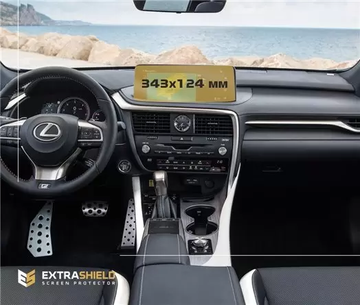 Lexus RX 2019 - Present Multimedia 12,3" Vetro Protettivo HD trasparente di navigazione Protezione