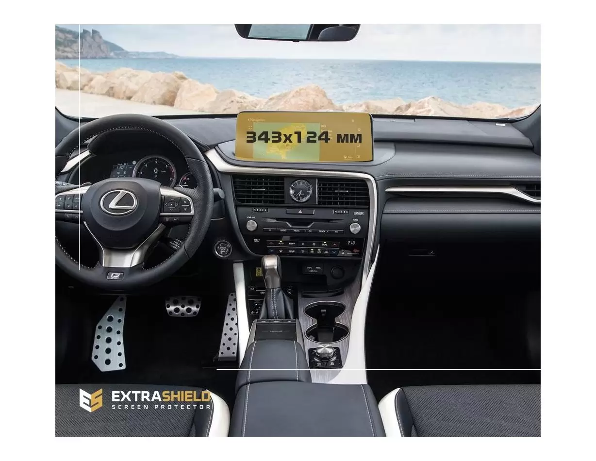 Lexus RX 2019 - Present Multimedia 12,3" Vetro Protettivo HD trasparente di navigazione Protezione