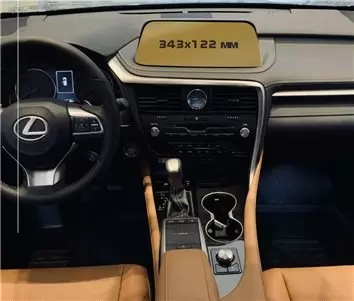 Lexus RX 2019 - Present Multimedia 8" Vetro Protettivo HD trasparente di navigazione Protezione