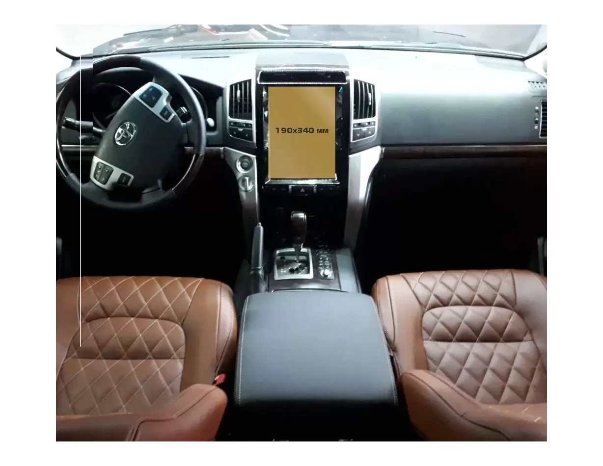 Toyota Land Cruiser 200 2015 - Present Multimedia Vetro Protettivo HD trasparente di navigazione Protezione