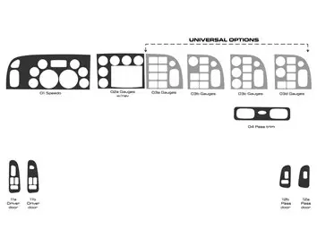 Peterbilt 365 Truck - Anno 2016-2021 Interni Cabin Style Much Original Dash kit trim