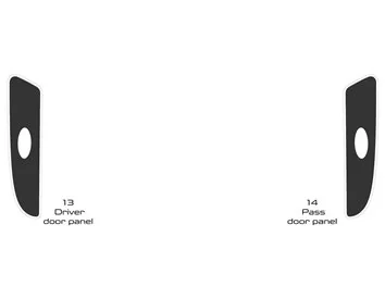 Peterbilt 365 (camion) 2016-2023 Interni in stile cabina Kit rivestimento cruscotto molto originale 2
