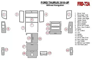 Ford Taurus 2010-UP Cruscotto BD Rivestimenti interni