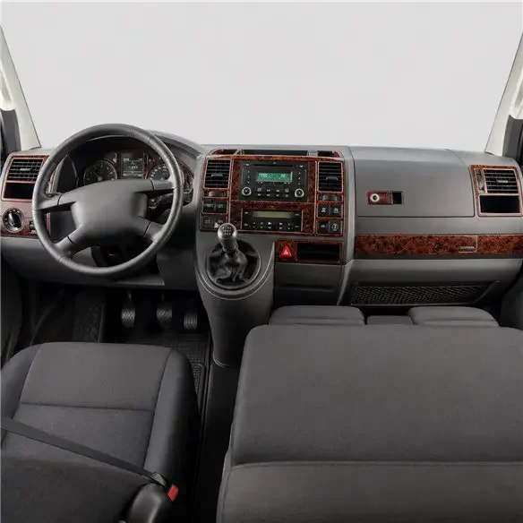 Volkswagen T5 Carevella 2003-2009 kit cruscotto 3D, 25 pezzi