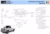 Ford E-Series E-Van 2012-2022 Mascherine sagomate per rivestimento cruscotti 19 Decori