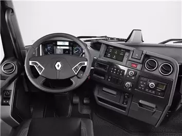 Renault Trucks T 2013-2023 Mascherine sagomate per rivestimento cruscotti 27-Decori