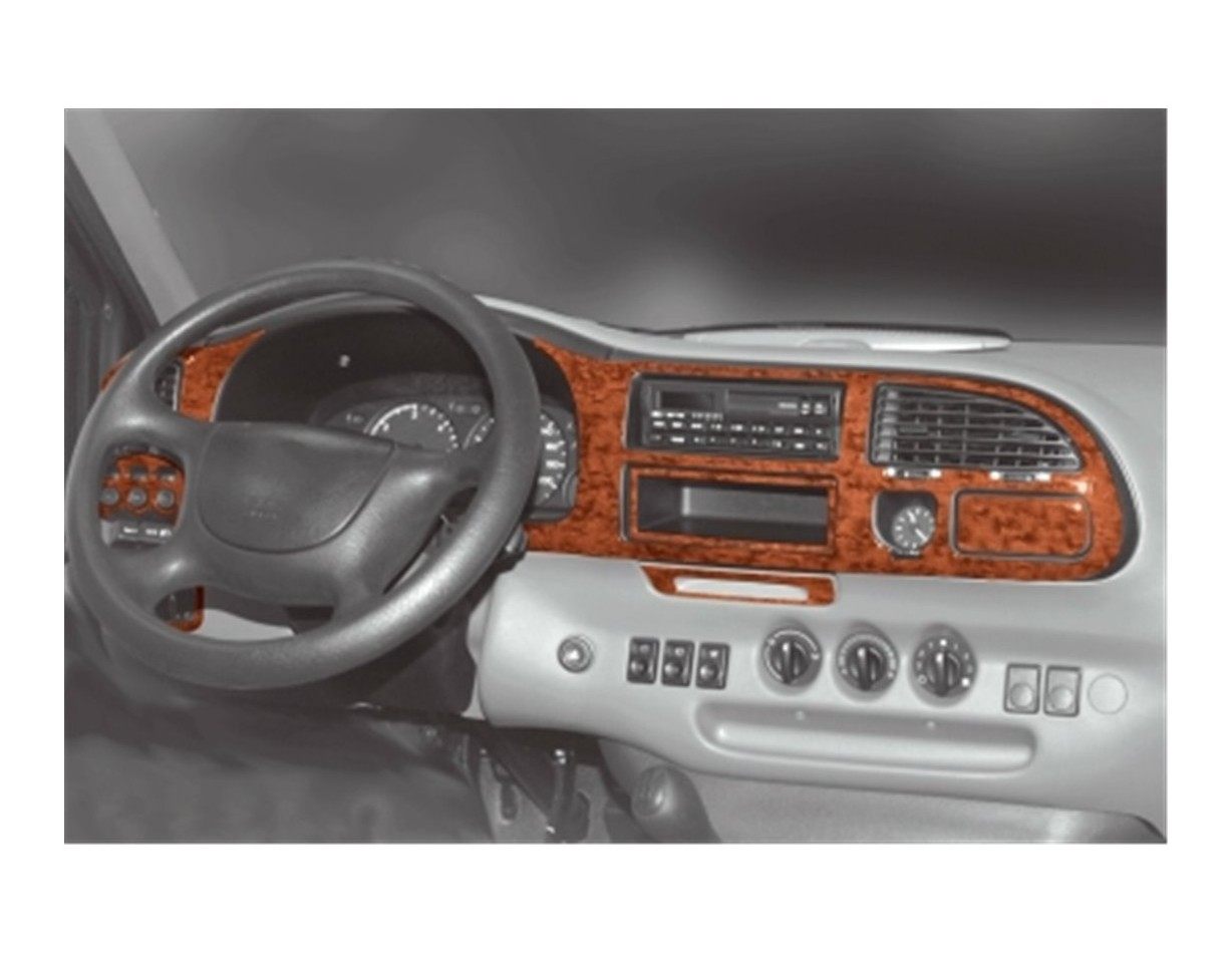 Ford Transit 05.97 - 03.00 Kit Rivestimento Cruscotto all'interno del veicolo Cruscotti personalizzati 8-Decori