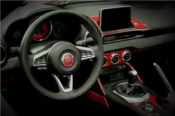 Fiat 124 Spyder 2012-2020 Mascherine sagomate per rivestimento cruscotti 14 Decori