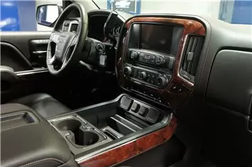 Chevrolet Silverado 1500 Double Cab 2014-2018 Full Mascherine sagomate per rivestimento cruscotti 