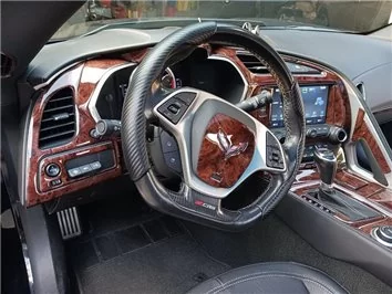Chevrolet Corvette C7 Stingray Convertible 2014-2019 Interni WHZ Kit rivestimento cruscotto 38 pezzi 2