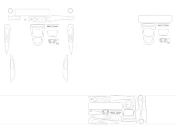 Modello di taglio per rivestimento interno Mercedes-Benz CLS-Class C257 2017 Modello di taglio per rivestimento interno Mercedes-Benz CLS-Class C257 2017