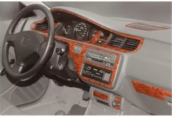 Honda Civic 09.92 - 01.95 Kit Rivestimento Cruscotto all'interno del veicolo Cruscotti personalizzati 14-Decori