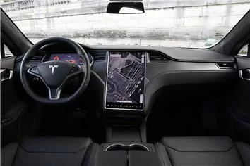 Modello di taglio per rivestimento interno auto Tesla Model S 2012 Modello di taglio per rivestimento interno auto Tesla Model S 2012