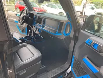 Ford Bronco 2021-2024 Kit di finiture per cruscotto interno 3D Dash Trim Dekor 56 parti Ford Bronco 2021-2024 Kit di finiture per cruscotto interno 3D Dash Trim Dekor 56 parti