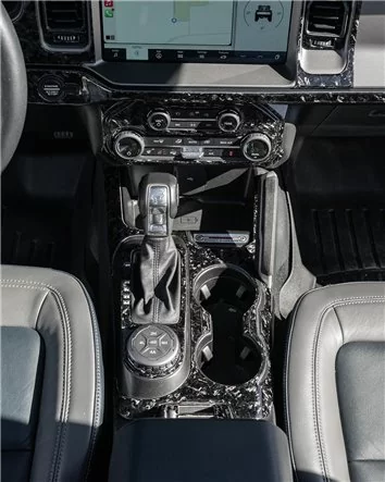 Ford Bronco 2021-2024 Kit di finiture per cruscotto interno 3D Dash Trim Dekor 56 parti Ford Bronco 2021-2024 Kit di finiture per cruscotto interno 3D Dash Trim Dekor 56 parti