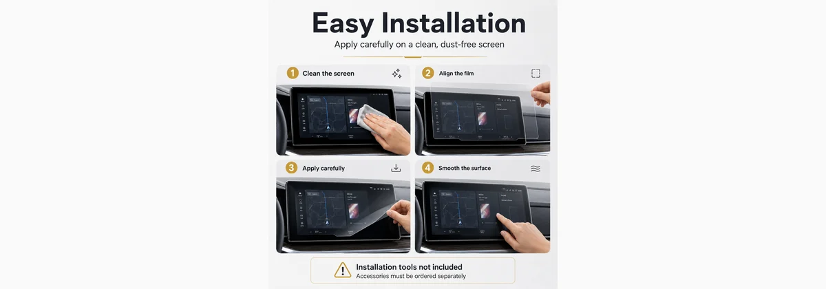 Installazione facile della pellicola ExtraShield per display navigatore auto