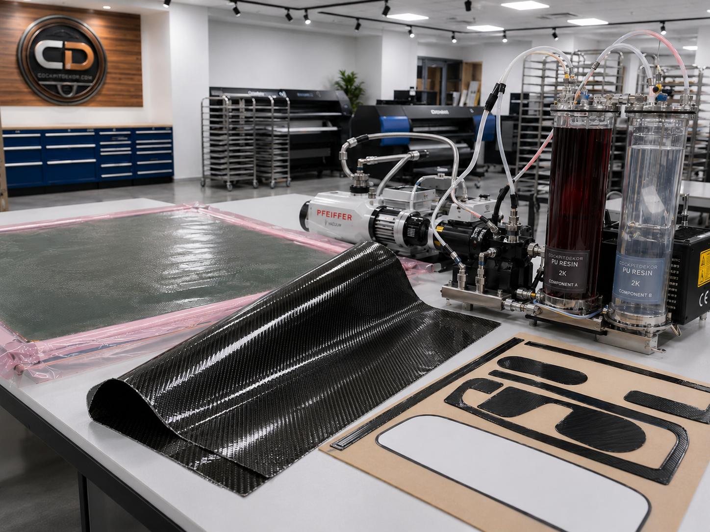 Fogli flessibili in fibra di carbonio 500×700 mm: infusione e know-how