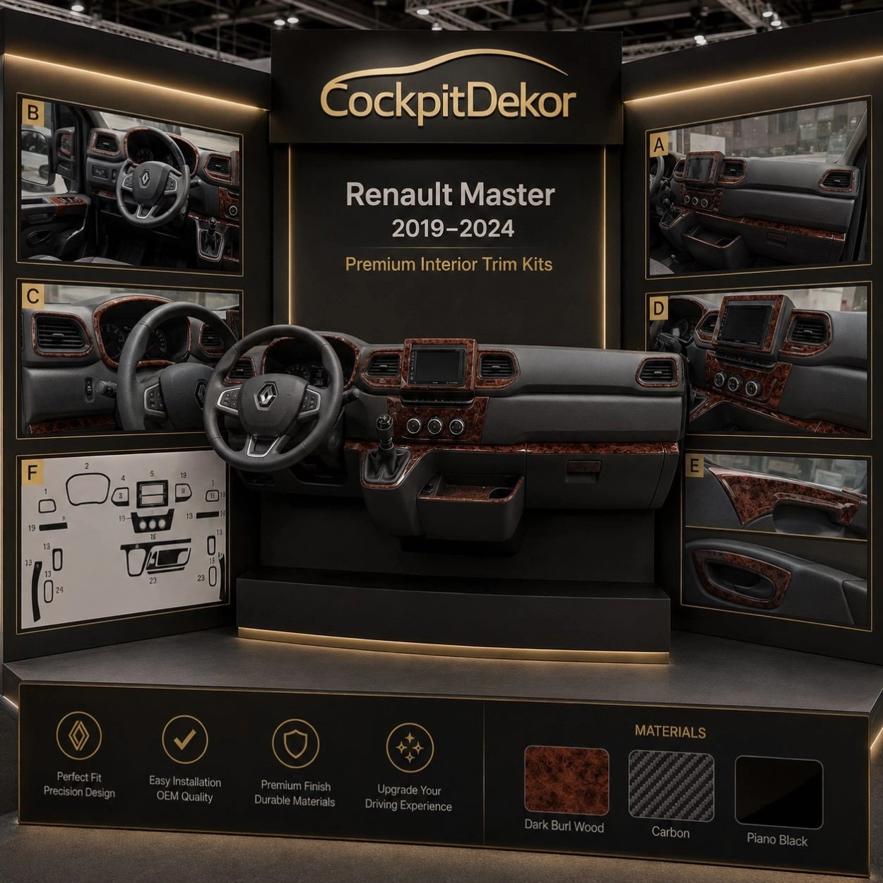 Modanature cruscotto Renault Master / Nissan Interstar: quale kit scegliere?